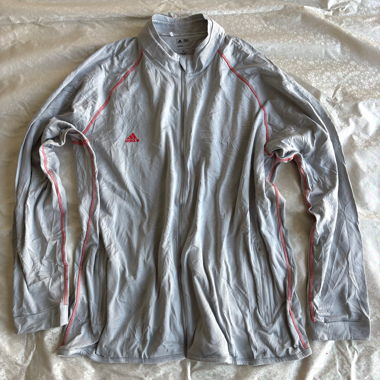 Giacca con zip Adidas bicolor Ghost white Y. 2014