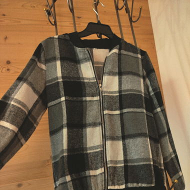 Fleecejacke Karriert