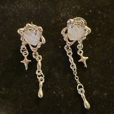 Herzohrringe Silber