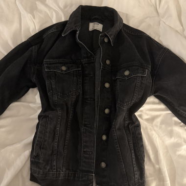 Black denim jacket