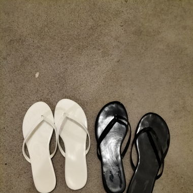 Lack Flipflops oft getragen gr.41