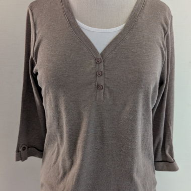 Top gris brun Montego