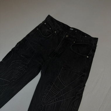 Jaded London Black Spider Jeans