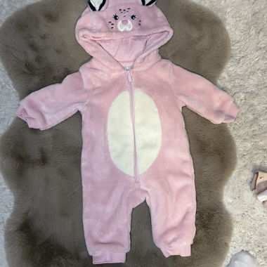 Pink baby jumpsuit