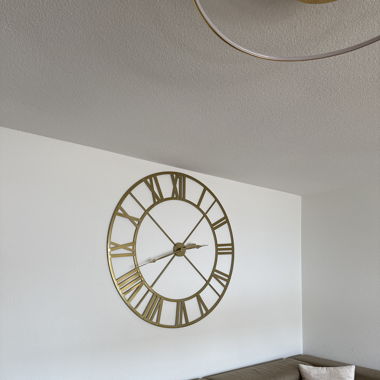 Wanduhr Gold