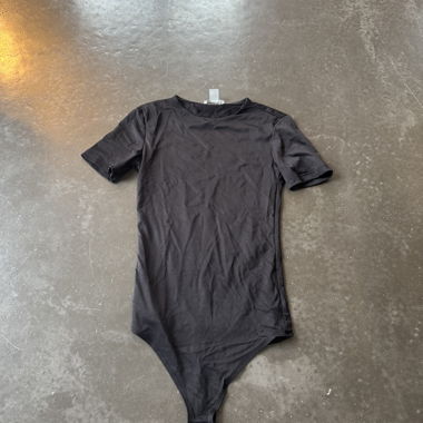 New Yorker Black Bodysuit Short Sleeve