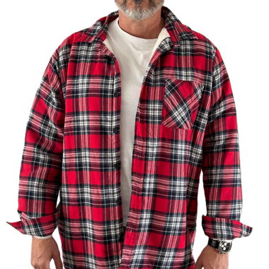 Veste polaire à carreaux