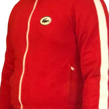 Verkaufe rote Lacoste-Jacke