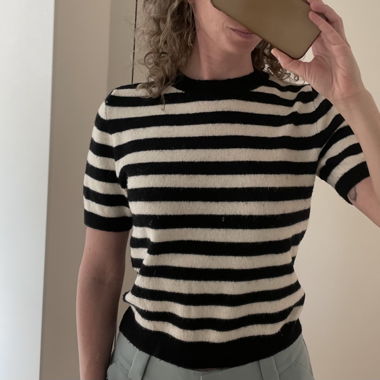 Fine Knit Jersey with stripes 