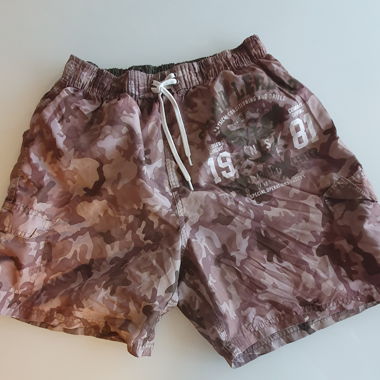 Camouflage Shorts with Print