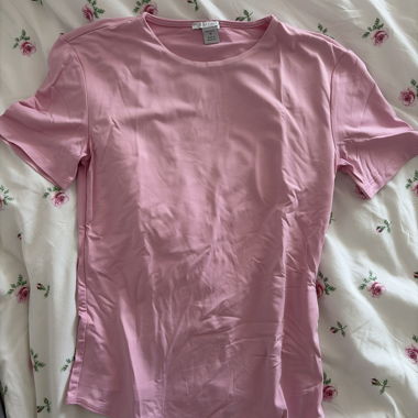 Rosa T-Shirt mit kurzem Arm