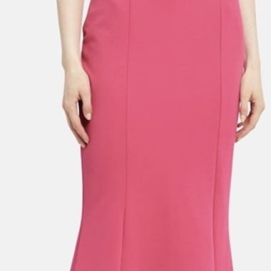 Abendkleid Pinkes Off-Shoulder Kleid