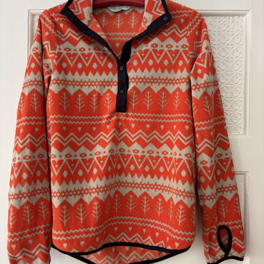 Pattern Fleece Pullover