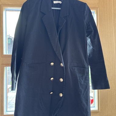 Kurzes Blazer-Kleid Schwarz