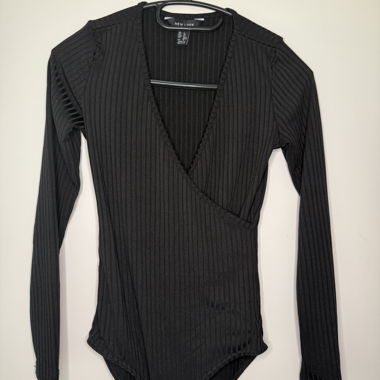 Body langarm schwarz