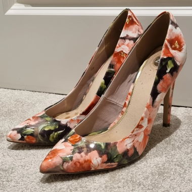 Australian ZU Floral Stiletto Pointed Shoes - 7/38