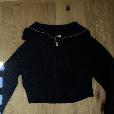 Maglione in maglia blu scuro