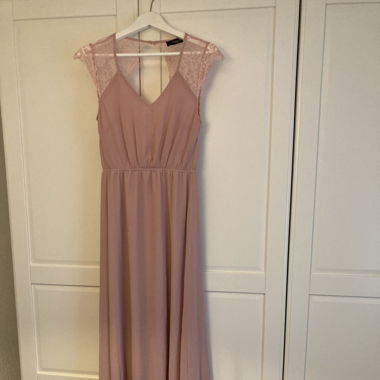 Rosa Maxi-Kleid
