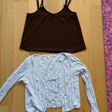 Set: Strickjacke & Top