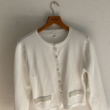 Cardigan mit Perlen 