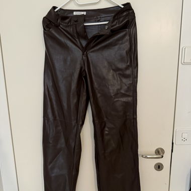 Stradivarius Faux Leather Pants