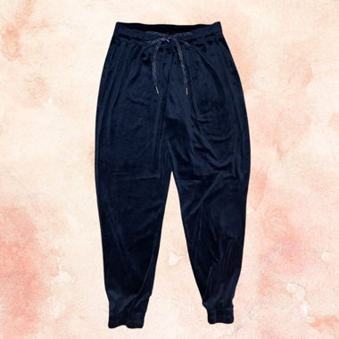 HUNKEMÖLLER - Black Velvet Pijama Pants - XL