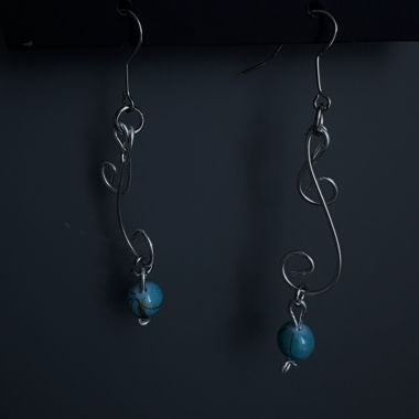 Boucles d’oreilles fil de fer 