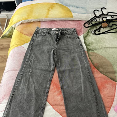 Jean large gris 