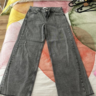 Jean large gris 