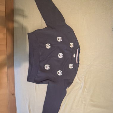 Navy Sweatshirt with Patches