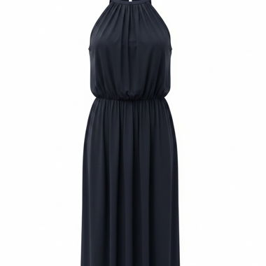 Dunkelblaues Neckholder-Kleid Esprit