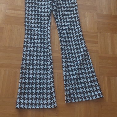 Houndstooth Pattern Trousers