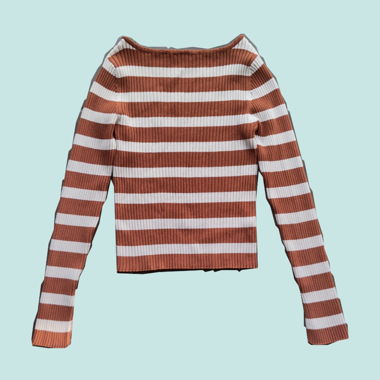 Striped Rib Top by 24 Colours