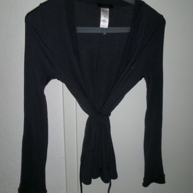 Gilet violet noue