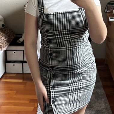 Kurzes Latzkleid kariert H&M Divided