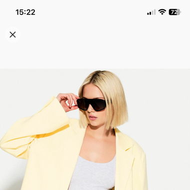 Bershka - Blazer, butter yellow, Grösse S