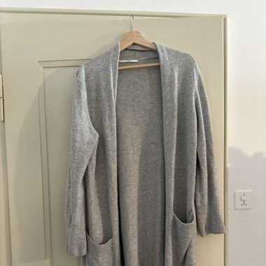 Lanius Strickmantel (grau, Wolle)