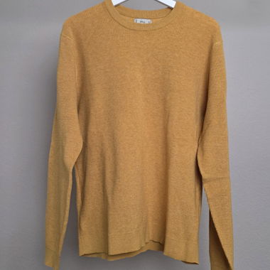 Pull en maille - jaune moutarde, taille M, Mango