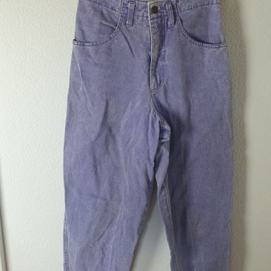 Jean lila taille haute