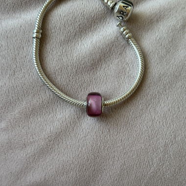 Breloque Pandora rose