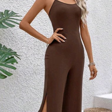brauner Jumpsuit