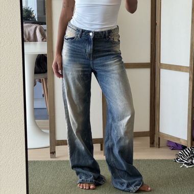 Jeans Bershka a gamba larga