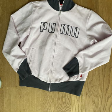 Giacca vintage rosa Puma con zip