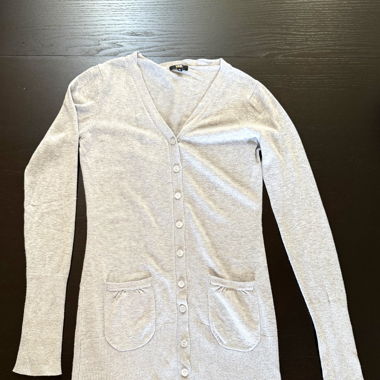Grey buttoned Cardigan