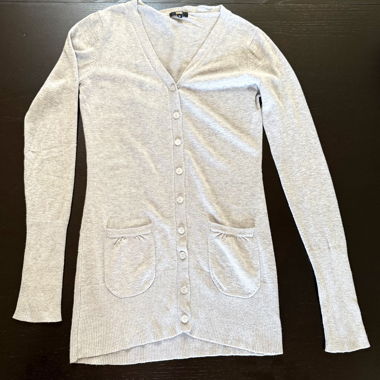 Grey buttoned Cardigan