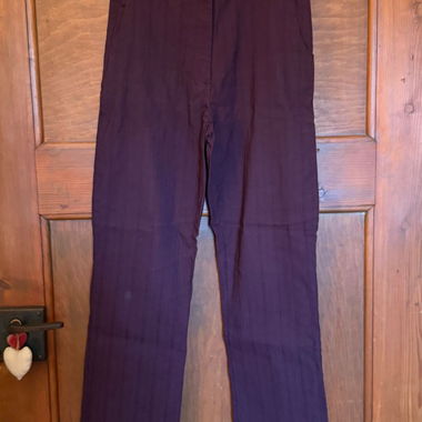 Pantalon droit couleur prune vintage