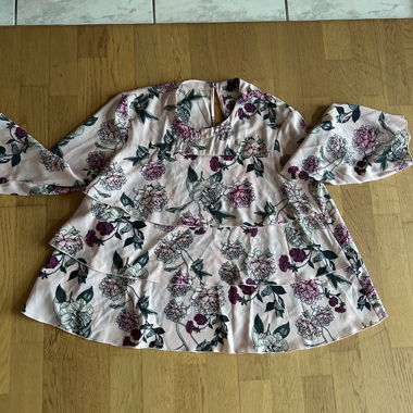 Bluse rosa Blumenmuster
