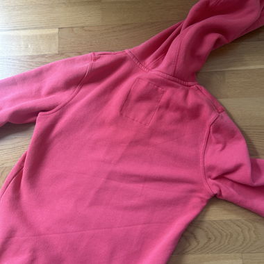 Felpa con zip rosa