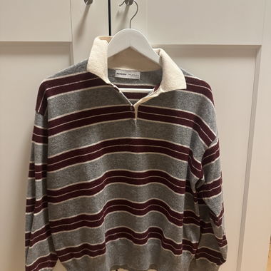 Polo manches longues rayé