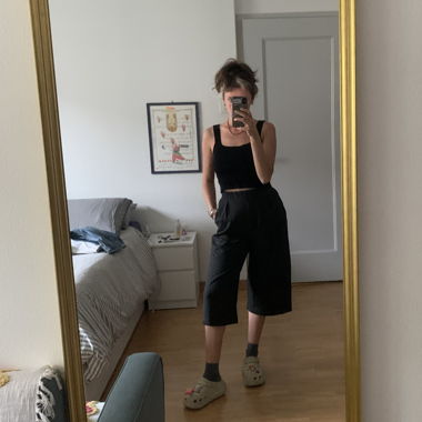 Pantaloni grigio scuro S